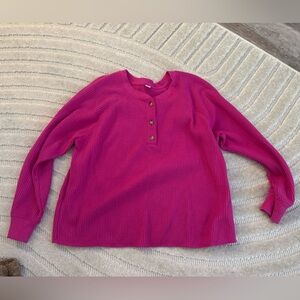 Old Navy Fuchsia Crew Neck Sweater